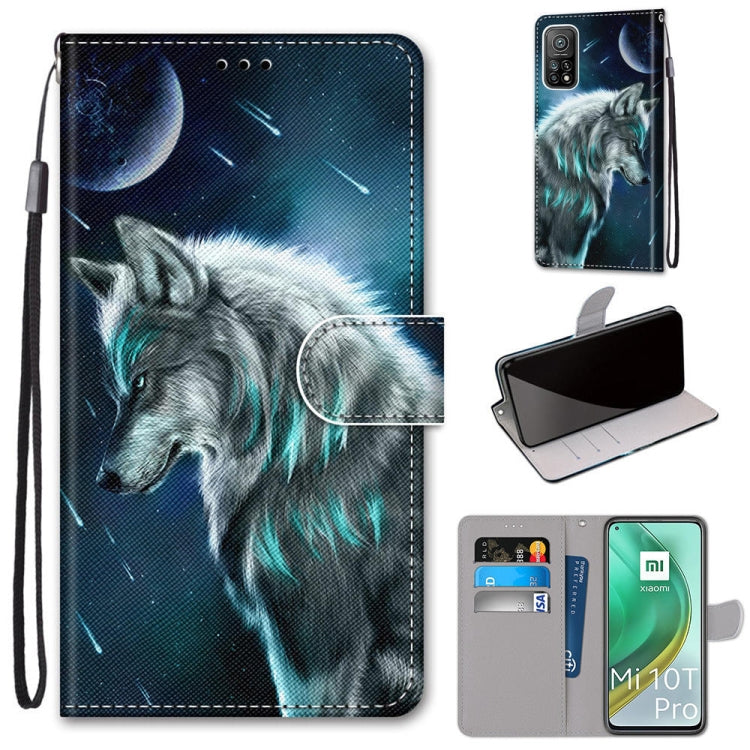 Coloured Drawing Cross Texture Horizontal Flip PU Leather Case with Holder & Card Slots & Wallet & Lanyard, For Xiaomi Mi 10T 5G / 10T Pro 5G / Redmi K30s