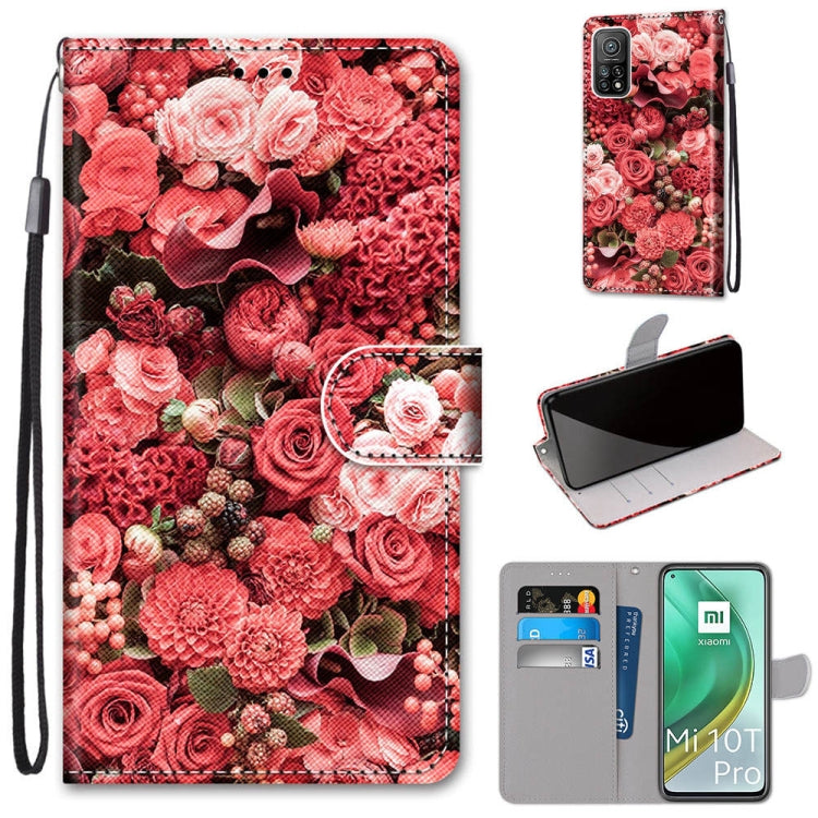 Coloured Drawing Cross Texture Horizontal Flip PU Leather Case with Holder & Card Slots & Wallet & Lanyard, For Xiaomi Mi 10T 5G / 10T Pro 5G / Redmi K30s