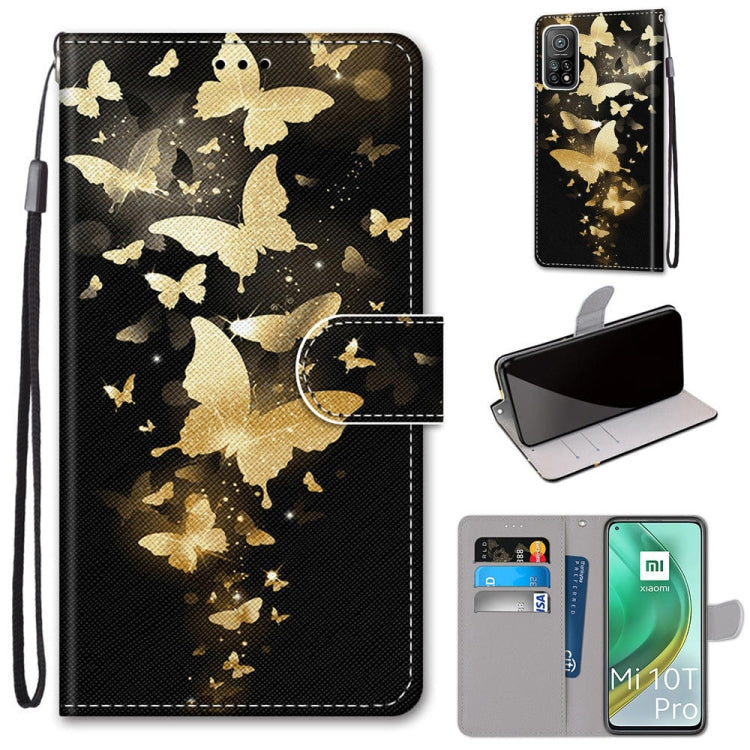 Coloured Drawing Cross Texture Horizontal Flip PU Leather Case with Holder & Card Slots & Wallet & Lanyard, For Xiaomi Mi 10T 5G / 10T Pro 5G / Redmi K30s