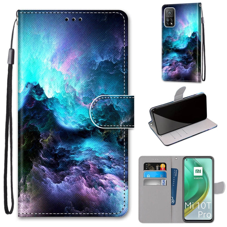 Coloured Drawing Cross Texture Horizontal Flip PU Leather Case with Holder & Card Slots & Wallet & Lanyard, For Xiaomi Mi 10T 5G / 10T Pro 5G / Redmi K30s