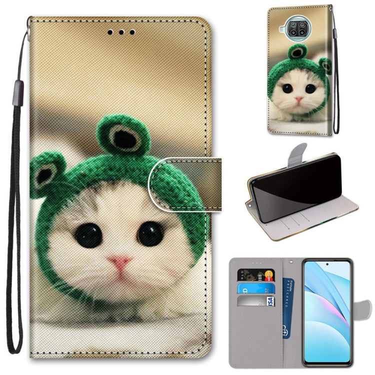 Coloured Drawing Cross Texture Horizontal Flip PU Leather Case with Holder & Card Slots & Wallet & Lanyard, For Xiaomi Mi 10T Lite 5G