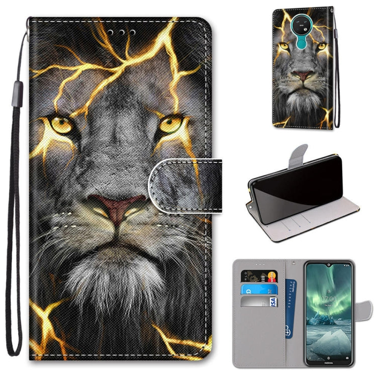 Coloured Drawing Cross Texture Horizontal Flip PU Leather Case with Holder & Card Slots & Wallet & Lanyard, For Nokia 7.2