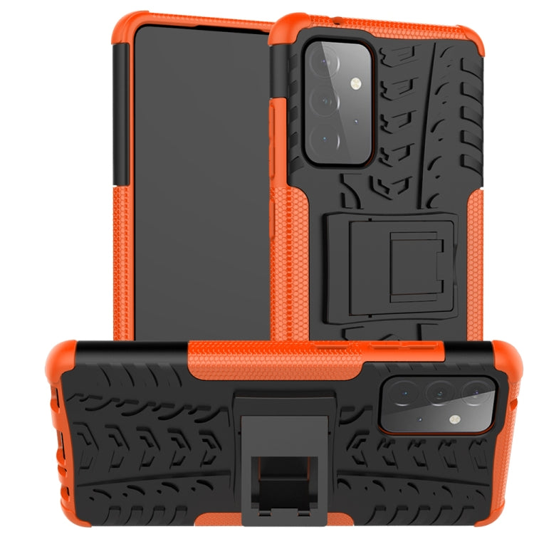 Tire Texture Shockproof TPU+PC Protective Case with Holder, For Samsung Galaxy A72 5G / 4G, For Samsung Galaxy A72 5G / 4G5G, For Samsung Galaxy A52 5G / 4G, For Nokia 3.4 / 5.4, For OnePlus 9