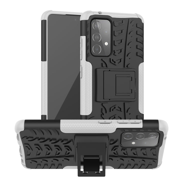 Tire Texture Shockproof TPU+PC Protective Case with Holder, For Samsung Galaxy A72 5G / 4G, For Samsung Galaxy A72 5G / 4G5G, For Samsung Galaxy A52 5G / 4G, For Nokia 3.4 / 5.4, For OnePlus 9