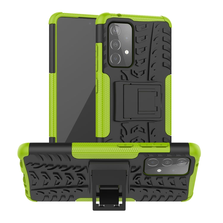 Tire Texture Shockproof TPU+PC Protective Case with Holder, For Samsung Galaxy A72 5G / 4G, For Samsung Galaxy A72 5G / 4G5G, For Samsung Galaxy A52 5G / 4G, For Nokia 3.4 / 5.4, For OnePlus 9