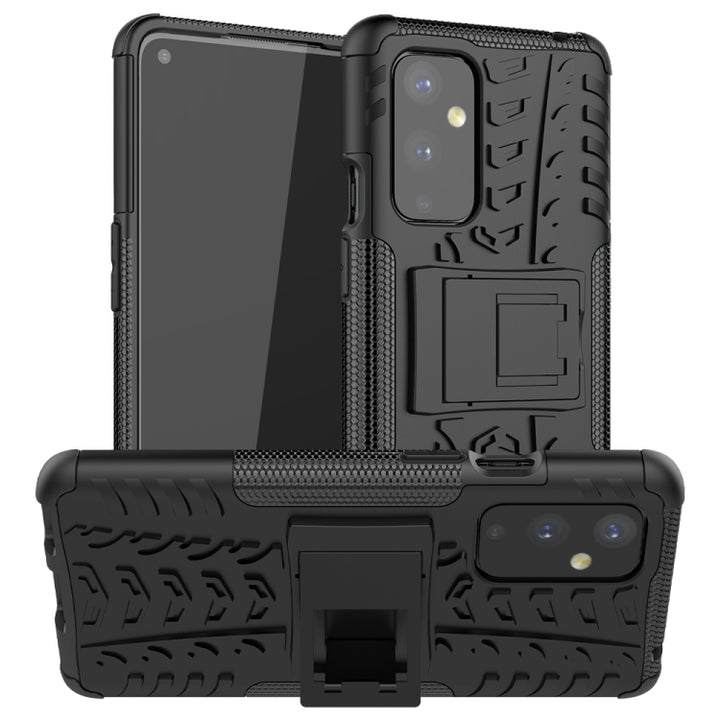 Tire Texture Shockproof TPU+PC Protective Case with Holder, For Samsung Galaxy A72 5G / 4G, For Samsung Galaxy A72 5G / 4G5G, For Samsung Galaxy A52 5G / 4G, For Nokia 3.4 / 5.4, For OnePlus 9