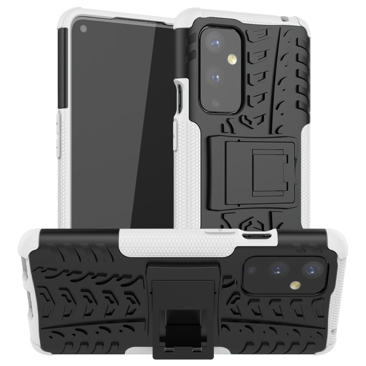 Tire Texture Shockproof TPU+PC Protective Case with Holder, For Samsung Galaxy A72 5G / 4G, For Samsung Galaxy A72 5G / 4G5G, For Samsung Galaxy A52 5G / 4G, For Nokia 3.4 / 5.4, For OnePlus 9