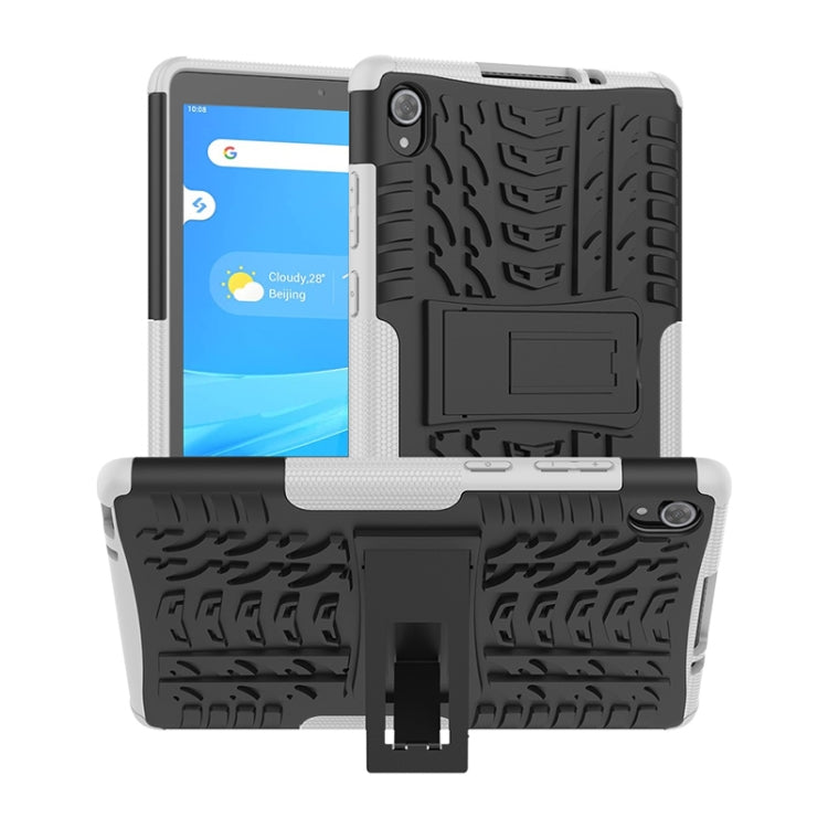 Tire Texture Shockproof TPU+PC Protective Case with Holder, For Lenovo Tab M8 (2020) TB-8705F 8.0 inch