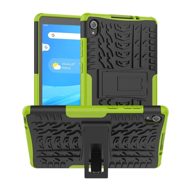 Tire Texture Shockproof TPU+PC Protective Case with Holder, For Lenovo Tab M8 (2020) TB-8705F 8.0 inch