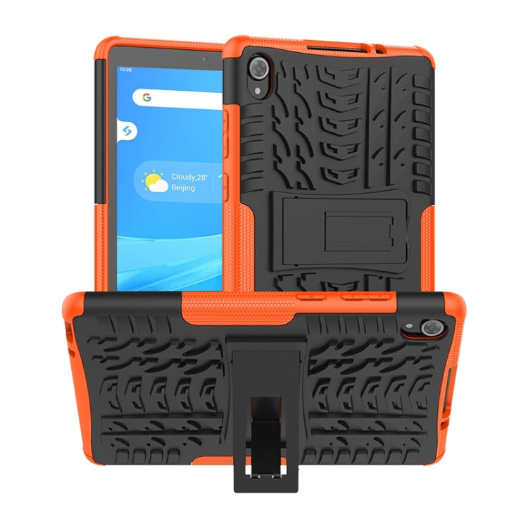 Tire Texture Shockproof TPU+PC Protective Case with Holder, For Lenovo Tab M8 (2020) TB-8705F 8.0 inch