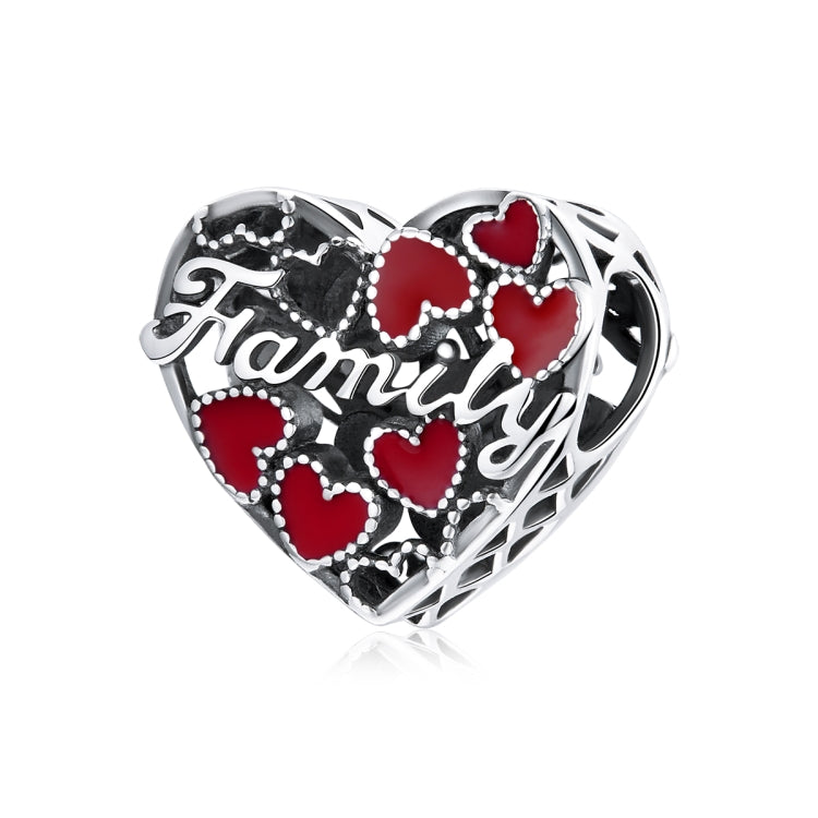 S925 Sterling Silver Warm Family Love Beads DIY Bracelet Necklace Accessories, Warm Family Love