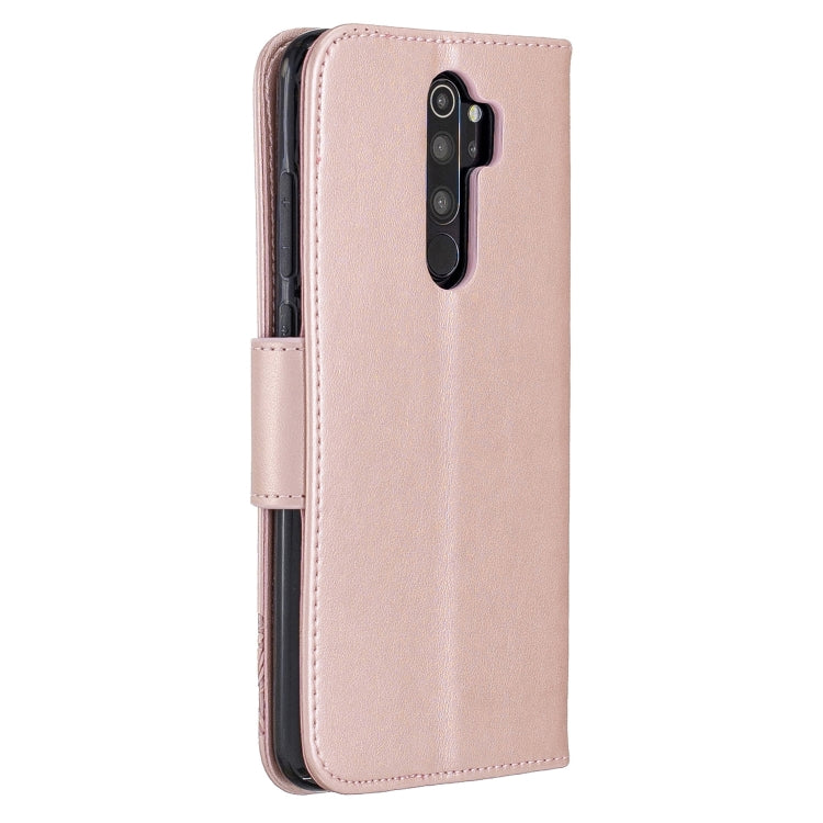 Two Butterflies Embossing Pattern Horizontal Flip Leather Case with Holder & Card Slot & Wallet & Lanyard, For Xiaomi Redmi Note 8 Pro