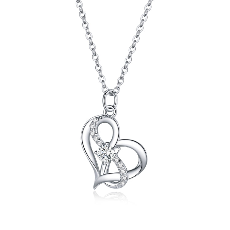 S925 Sterling Silver Heart To Heart Women Nacklace Jewelry, Heart To Heart