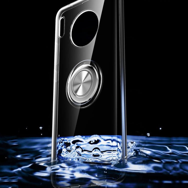 Shockproof Transparent TPU Protective Case with Metal Ring Holder, For Huawei Mate 30, For Huawei Mate 30 Pro