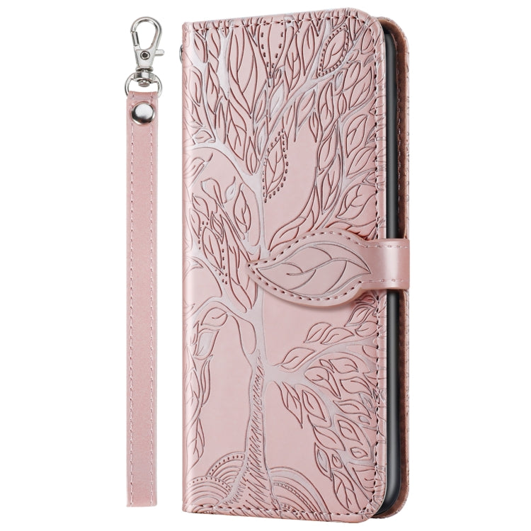 Life of Tree Embossing Pattern Horizontal Flip Leather Case with Holder & Card Slot & Wallet & Photo Frame & Lanyard, For Google Pixel 4a, For Google Pixel 4a 5G, For Google Pixel 5, For Xiaomi Redmi K30