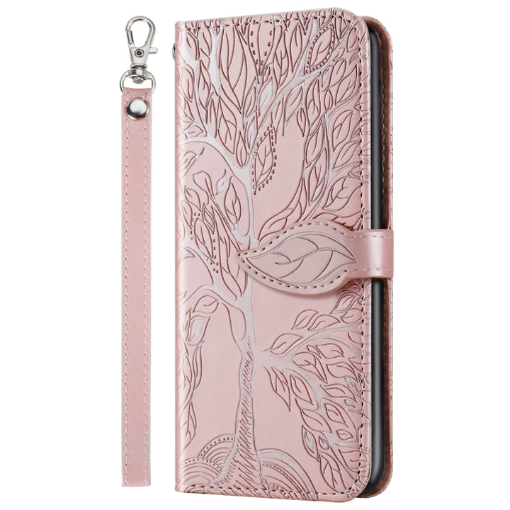 Life of Tree Embossing Pattern Horizontal Flip Leather Case with Holder & Card Slot & Wallet & Photo Frame & Lanyard, For Google Pixel 4a, For Google Pixel 4a 5G, For Google Pixel 5, For Xiaomi Redmi K30