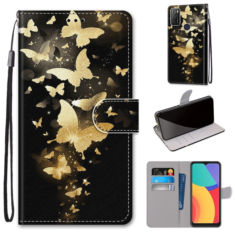 Coloured Drawing Cross Texture Horizontal Flip PU Leather Case with Holder & Card Slots & Wallet & Lanyard, For Alcatel 1S 2021 / 3L 2021