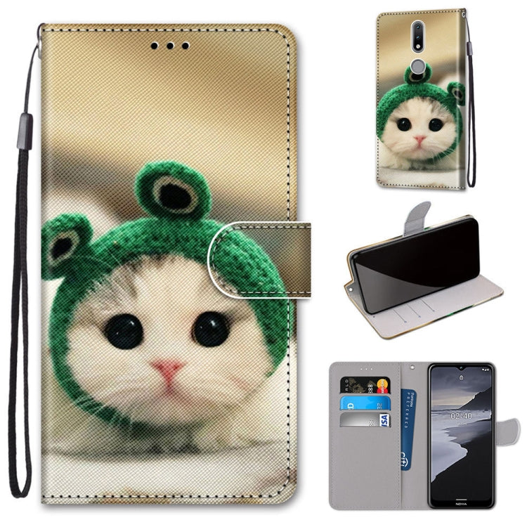 Coloured Drawing Cross Texture Horizontal Flip PU Leather Case with Holder & Card Slots & Wallet & Lanyard, For Nokia 2.4, For Samsung Galaxy A52 5G