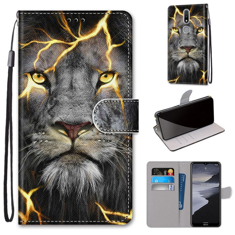 Coloured Drawing Cross Texture Horizontal Flip PU Leather Case with Holder & Card Slots & Wallet & Lanyard, For Nokia 2.4, For Samsung Galaxy A52 5G