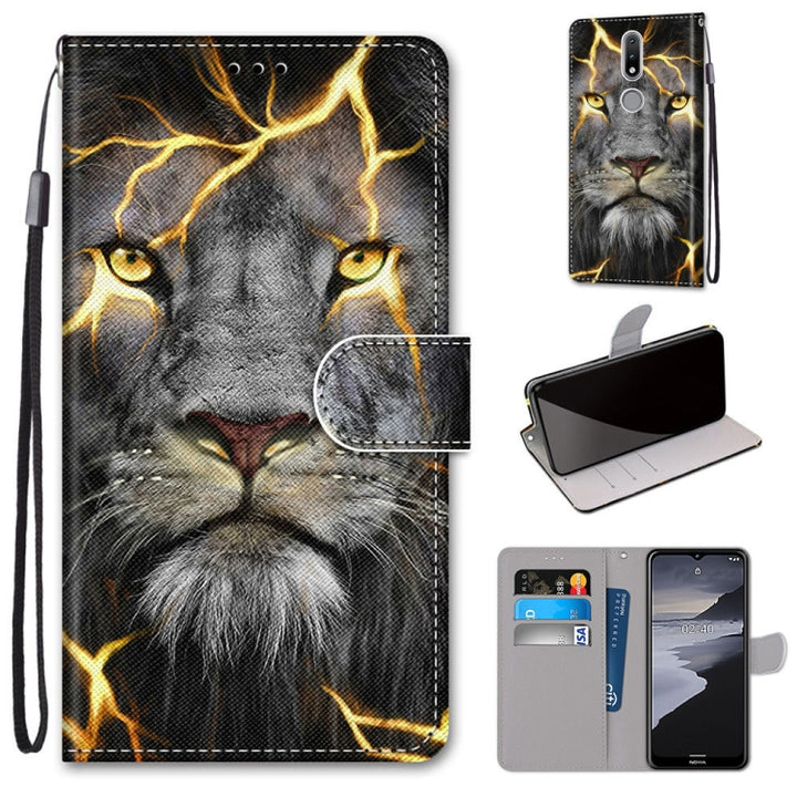 Coloured Drawing Cross Texture Horizontal Flip PU Leather Case with Holder & Card Slots & Wallet & Lanyard, For Nokia 2.4, For Samsung Galaxy A52 5G