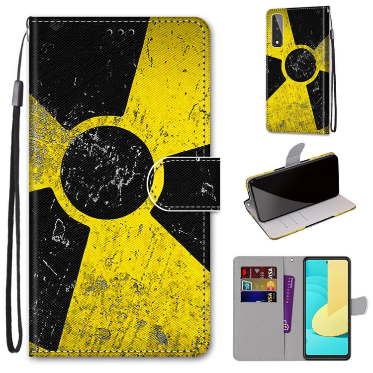 Coloured Drawing Cross Texture Horizontal Flip PU Leather Case with Holder & Card Slots & Wallet & Lanyard, For LG Stylo 7 5G