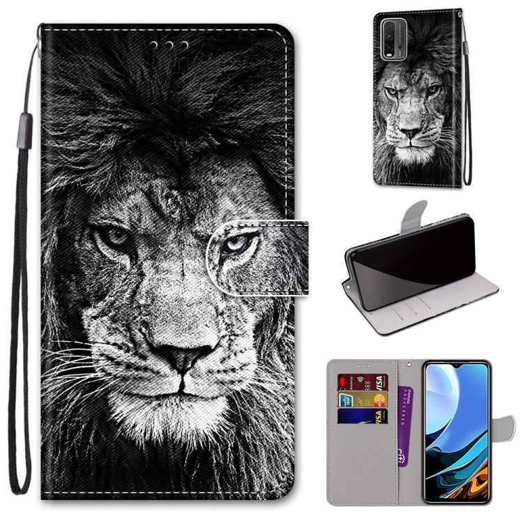 Coloured Drawing Cross Texture Horizontal Flip PU Leather Case with Holder & Card Slots & Wallet & Lanyard, For Xiaomi Redmi 9 Power / Note 9 4G