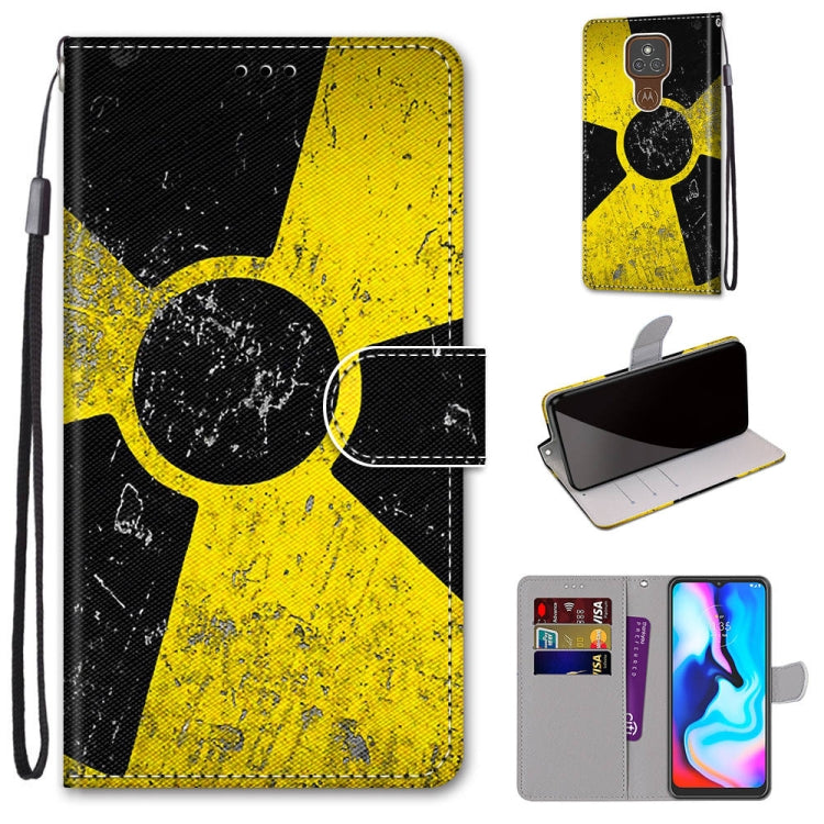 Coloured Drawing Cross Texture Horizontal Flip PU Leather Case with Holder & Card Slots & Wallet & Lanyard, For Motorola Moto E7 Plus / G9 Play / G9