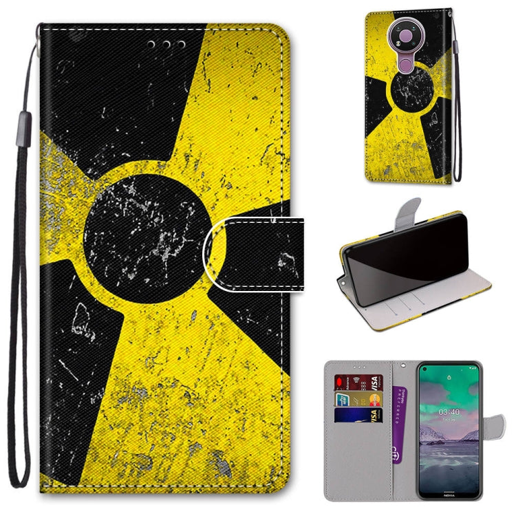 Coloured Drawing Cross Texture Horizontal Flip PU Leather Case with Holder & Card Slots & Wallet & Lanyard, For Nokia 3.4