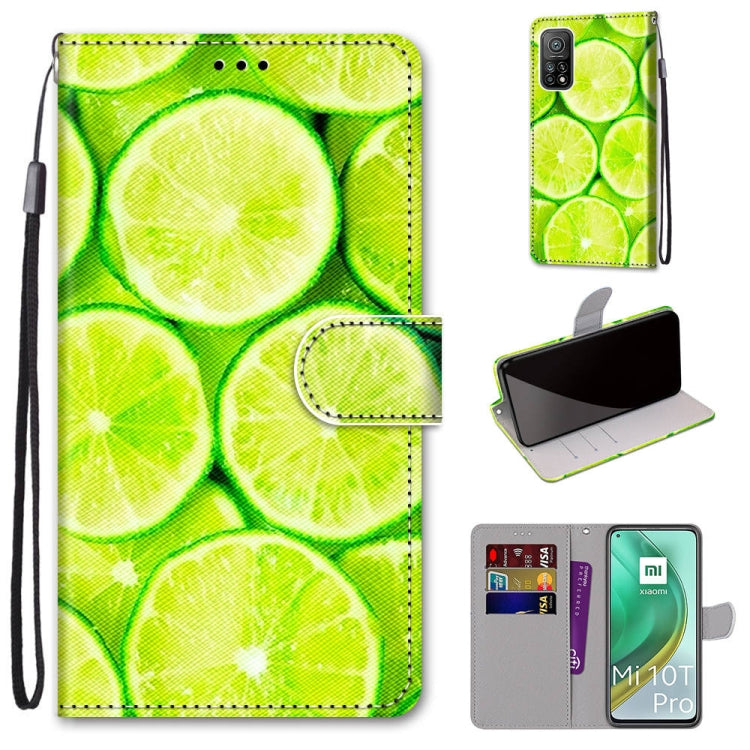 Coloured Drawing Cross Texture Horizontal Flip PU Leather Case with Holder & Card Slots & Wallet & Lanyard, For Xiaomi Mi 10T Pro / 10T / K30s