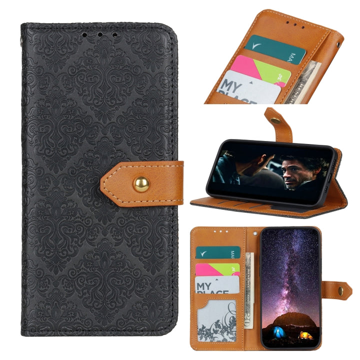 European Floral Embossed Copper Buckle Horizontal Flip PU Leather Case with Holder & Card Slots & Wallet & Photo Frame, For Google Pixel 5A 5G, For Xiaomi Redmi K40 / K40 Pro / Mi 11i / Poco F3