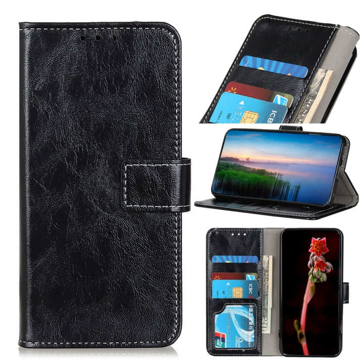 Retro Crazy Horse Texture Horizontal Flip Leather Case with Holder & Card Slots & Photo Frame & Wallet, For OPPO Find X3 / X3 Pro, For Sony Xperia Ace II, For Xiaomi Redmi Note 10 4G / Note 10S, For Xiaomi Redmi Note 10 Pro