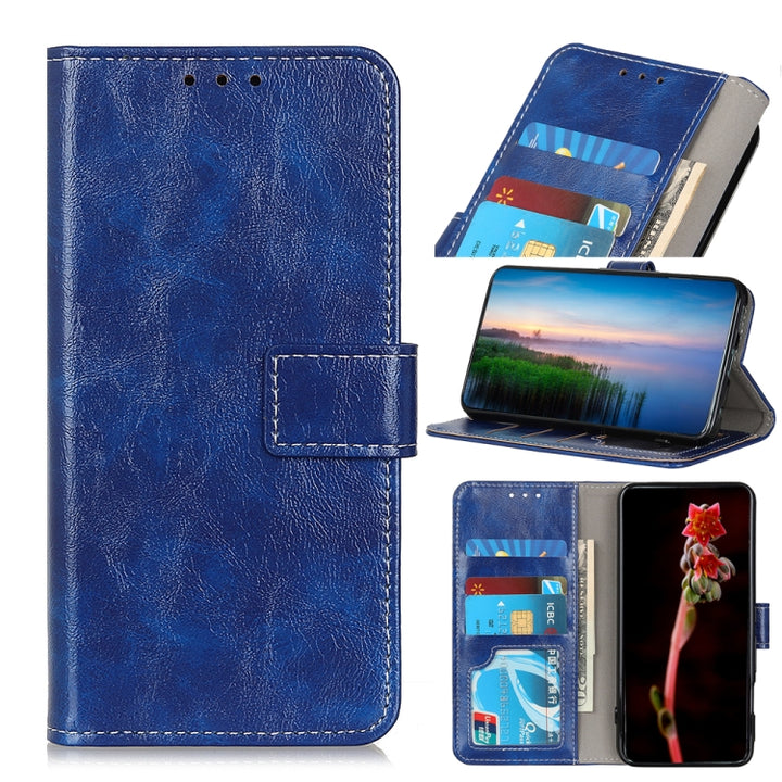 Retro Crazy Horse Texture Horizontal Flip Leather Case with Holder & Card Slots & Photo Frame & Wallet, For OPPO Find X3 / X3 Pro, For Sony Xperia Ace II, For Xiaomi Redmi Note 10 4G / Note 10S, For Xiaomi Redmi Note 10 Pro