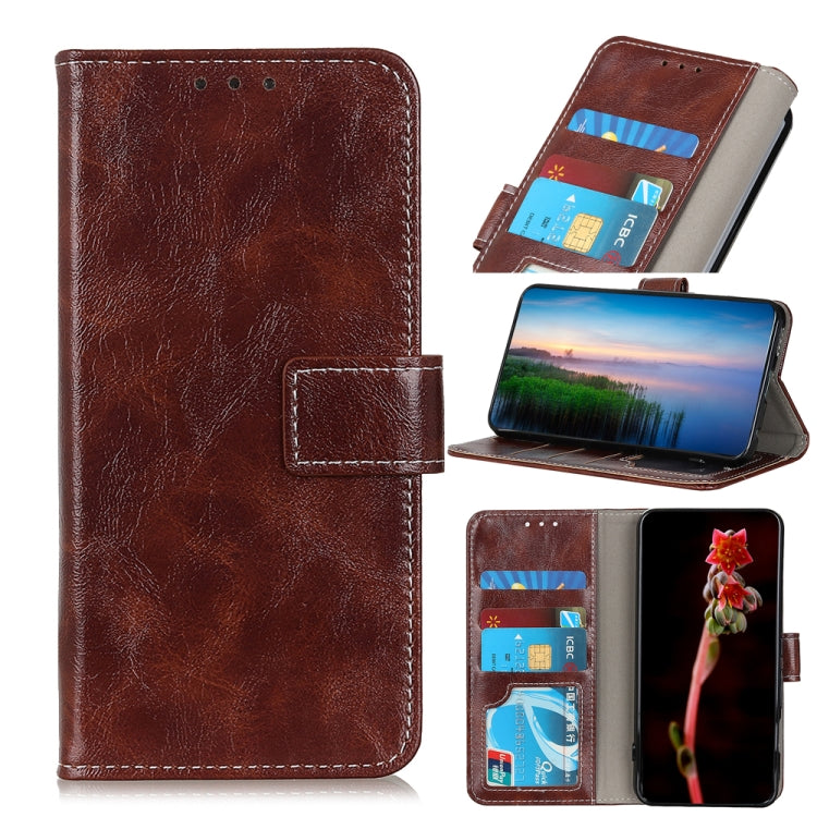 Retro Crazy Horse Texture Horizontal Flip Leather Case with Holder & Card Slots & Photo Frame & Wallet, For OPPO Find X3 / X3 Pro, For Sony Xperia Ace II, For Xiaomi Redmi Note 10 4G / Note 10S, For Xiaomi Redmi Note 10 Pro