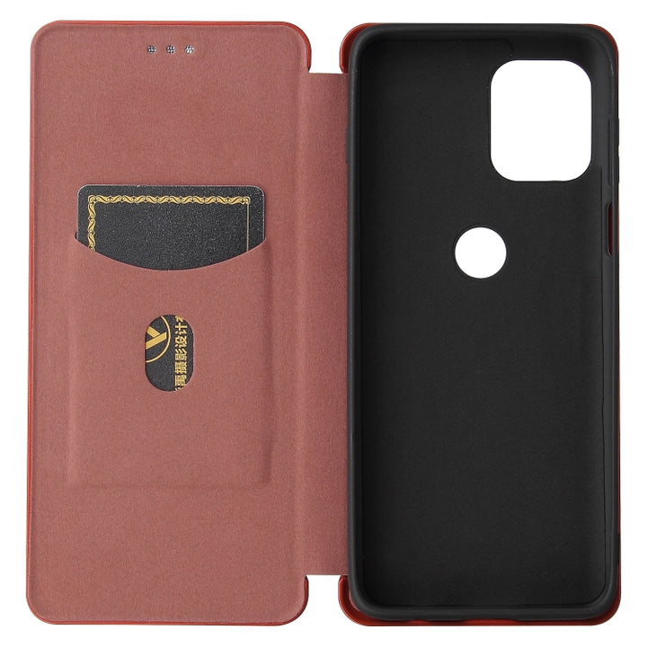 Carbon Fiber Texture Magnetic Horizontal Flip TPU + PC + PU Leather Case with Card Slot, For Motorola Edge S, For Nokia 7.3, For Nokia 6.3, For Samsung Galaxy A32 4G