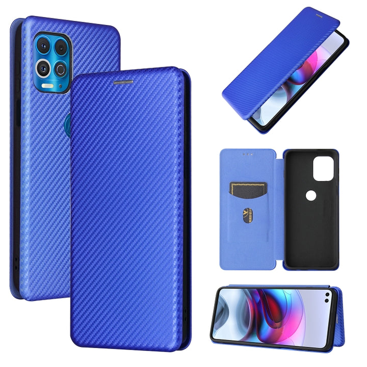 Carbon Fiber Texture Magnetic Horizontal Flip TPU + PC + PU Leather Case with Card Slot, For Motorola Edge S, For Nokia 7.3, For Nokia 6.3, For Samsung Galaxy A32 4G