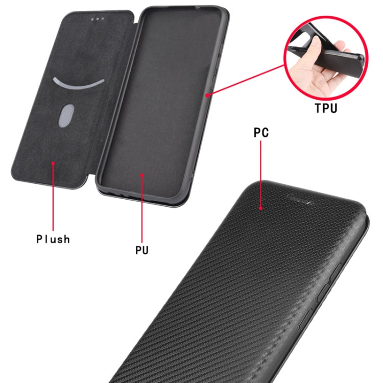 Carbon Fiber Texture Magnetic Horizontal Flip TPU + PC + PU Leather Case with Card Slot, For Motorola Edge S, For Nokia 7.3, For Nokia 6.3, For Samsung Galaxy A32 4G