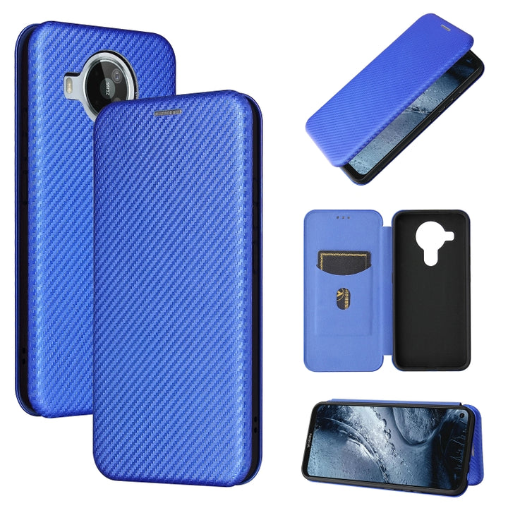 Carbon Fiber Texture Magnetic Horizontal Flip TPU + PC + PU Leather Case with Card Slot, For Motorola Edge S, For Nokia 7.3, For Nokia 6.3, For Samsung Galaxy A32 4G