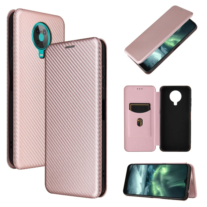 Carbon Fiber Texture Magnetic Horizontal Flip TPU + PC + PU Leather Case with Card Slot, For Motorola Edge S, For Nokia 7.3, For Nokia 6.3, For Samsung Galaxy A32 4G