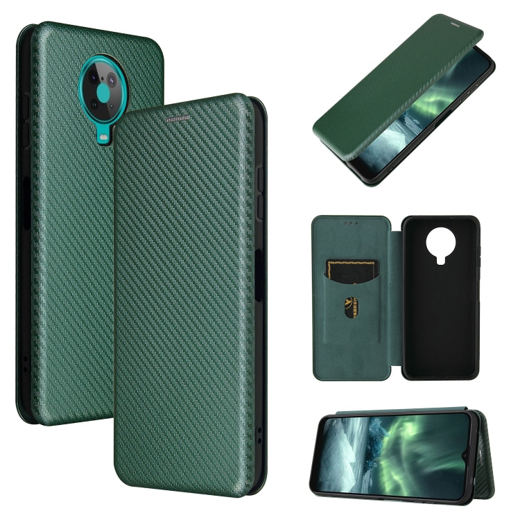 Carbon Fiber Texture Magnetic Horizontal Flip TPU + PC + PU Leather Case with Card Slot, For Motorola Edge S, For Nokia 7.3, For Nokia 6.3, For Samsung Galaxy A32 4G