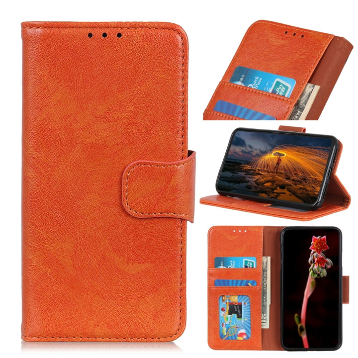 Copper Buckle Nappa Texture Horizontal Flip Leather Case with Holder & Card Slots & Wallet, For OPPO Realme GT 5G, For OPPO Realme V11 5G, For OPPO Realme V15 5G, For Sony Xperia Ace II, For Xiaomi Redmi Note 10 4G