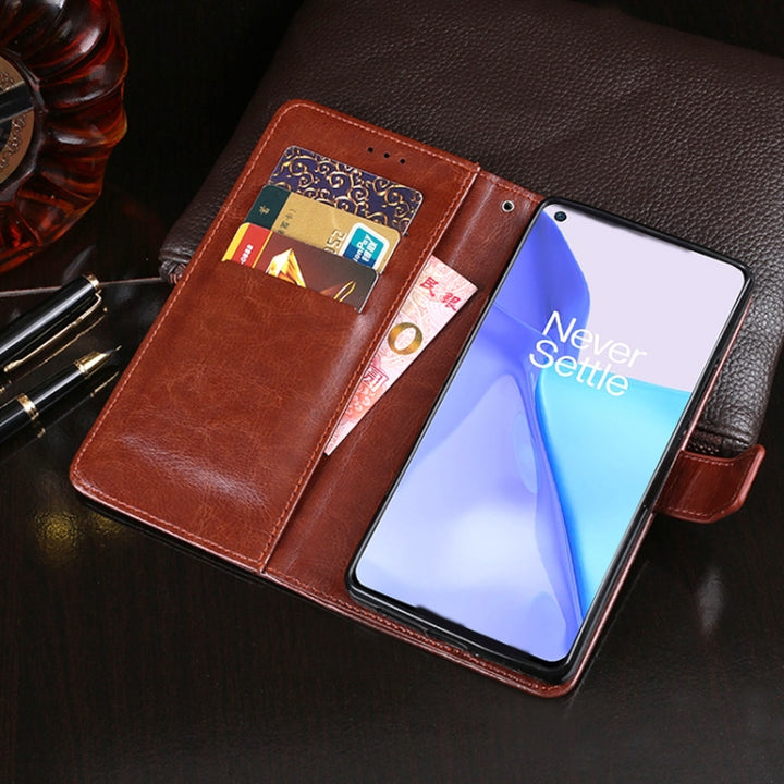 idewei Crazy Horse Texture Horizontal Flip Leather Case with Holder & Card Slots & Wallet, For OnePlus 9, For OnePlus 9 Pro, For OPPO A94, For OPPO F19 Pro