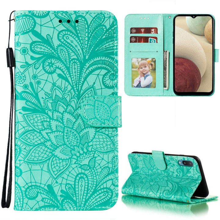 Lace Flower Embossing Pattern Horizontal Flip Leather Case with Holder & Card Slots & Wallet & Photo Frame, For Samsung Galaxy A02 / M02 (EU), For Samsung Galaxy A32 4G, For Samsung Galaxy F62 / M62, For LG Stylo 7 5G, For Nokia 5.4