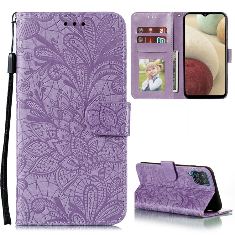 Lace Flower Embossing Pattern Horizontal Flip Leather Case with Holder & Card Slots & Wallet & Photo Frame, For Samsung Galaxy A02 / M02 (EU), For Samsung Galaxy A32 4G, For Samsung Galaxy F62 / M62, For LG Stylo 7 5G, For Nokia 5.4