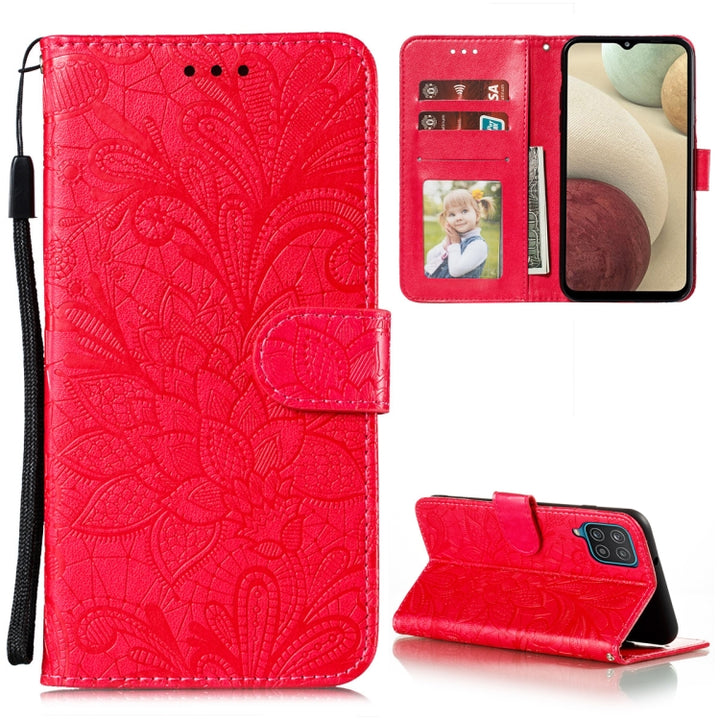 Lace Flower Embossing Pattern Horizontal Flip Leather Case with Holder & Card Slots & Wallet & Photo Frame, For Samsung Galaxy A02 / M02 (EU), For Samsung Galaxy A32 4G, For Samsung Galaxy F62 / M62, For LG Stylo 7 5G, For Nokia 5.4