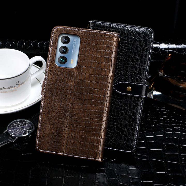 idewei Crocodile Texture Horizontal Flip Leather Case with Holder & Card Slots & Wallet, For Meizu 18, For ZTE Blade X1 5G, For OnePlus 9 Pro, For OPPO A94