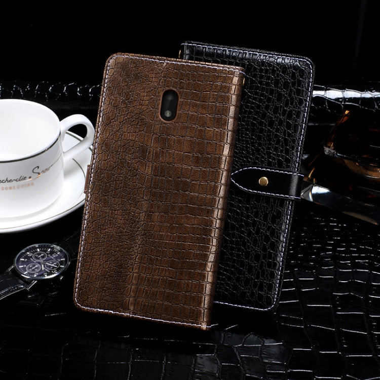 idewei Crocodile Texture Horizontal Flip Leather Case with Holder & Card Slots & Wallet, For Nokia C1 Plus, For TCL 10 SE