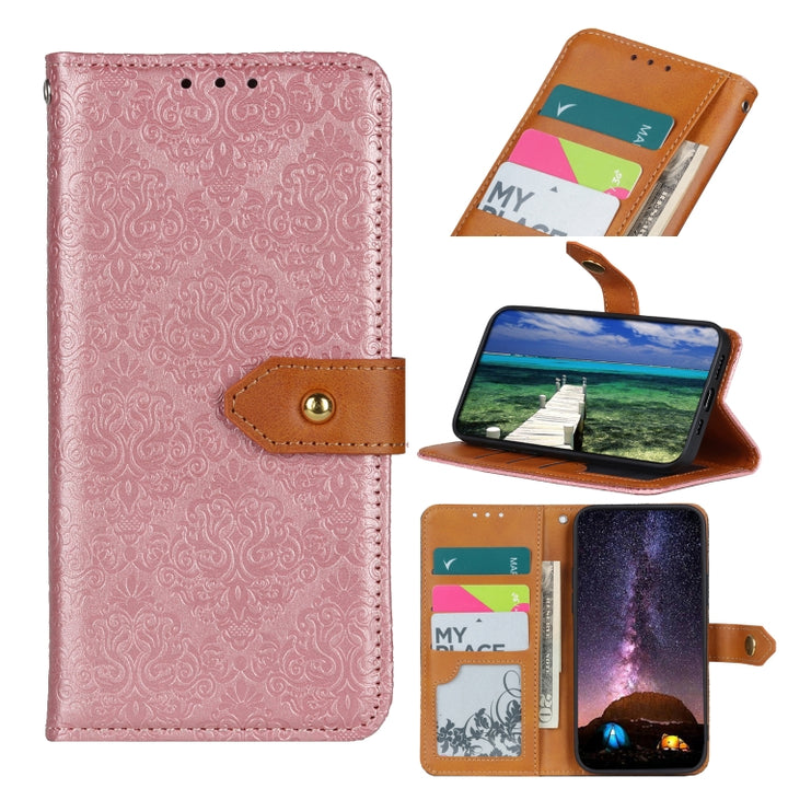 European Floral Embossed Copper Buckle Horizontal Flip PU Leather Case with Holder & Card Slots & Wallet & Photo Frame, For Sony Xperia 1 III, For Sony Xperia 10 III, For Xiaomi Mi 11 Ultra