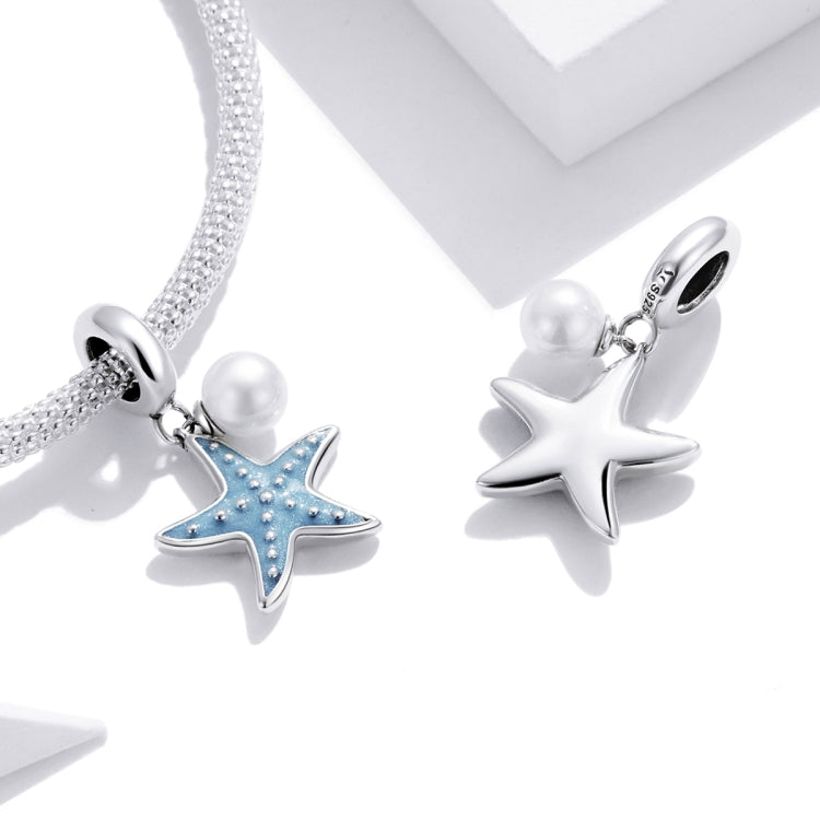 S925 Sterling Silver Starfish Pendant DIY Bracelet Necklace Accessories, Starfish