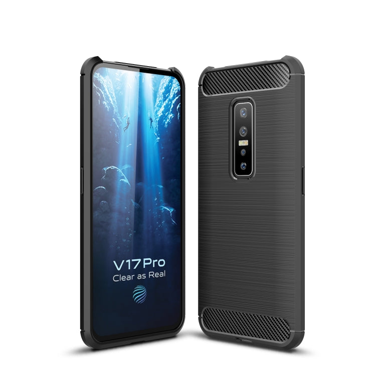 Brushed Texture Carbon Fiber TPU Protective Case, For Xiaomi Mi 9 Pro 5G, For Vivo V17 Pro, For Nokia 7.2 & 6.2