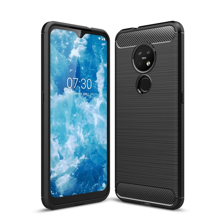 Brushed Texture Carbon Fiber TPU Protective Case, For Xiaomi Mi 9 Pro 5G, For Vivo V17 Pro, For Nokia 7.2 & 6.2